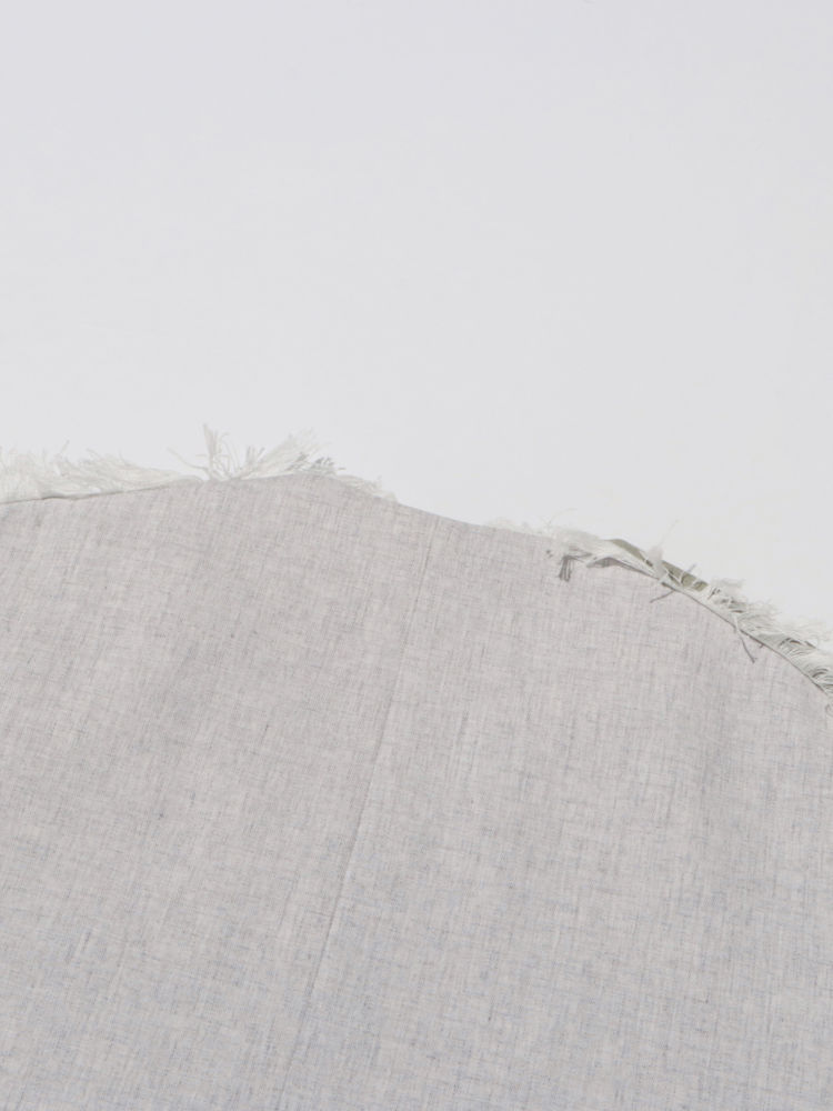 TWOTWINSTYLE Round Neck Hit Color Irregular Hem Coat