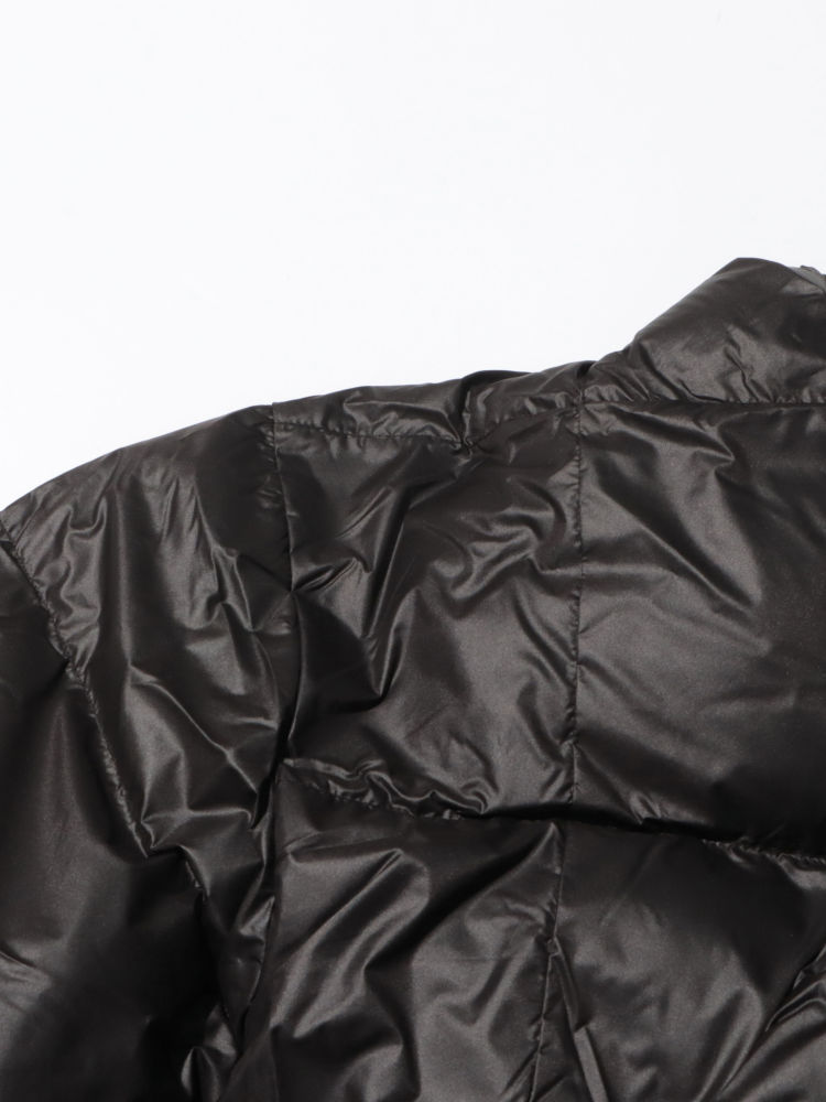 TWOTWINSTYLE Solid V Neck Patchwork Belt Fashion Coat