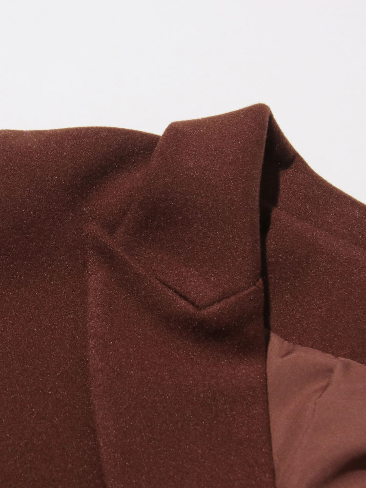TWOTWINSTYLE Lapel Double Breasted Vintage Coat