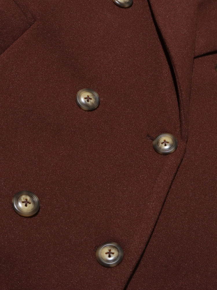 TWOTWINSTYLE Lapel Double Breasted Vintage Coat