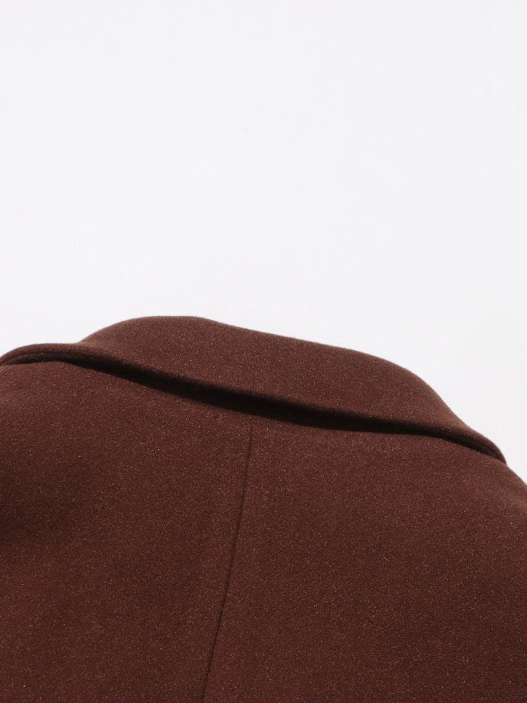 TWOTWINSTYLE Lapel Double Breasted Vintage Coat