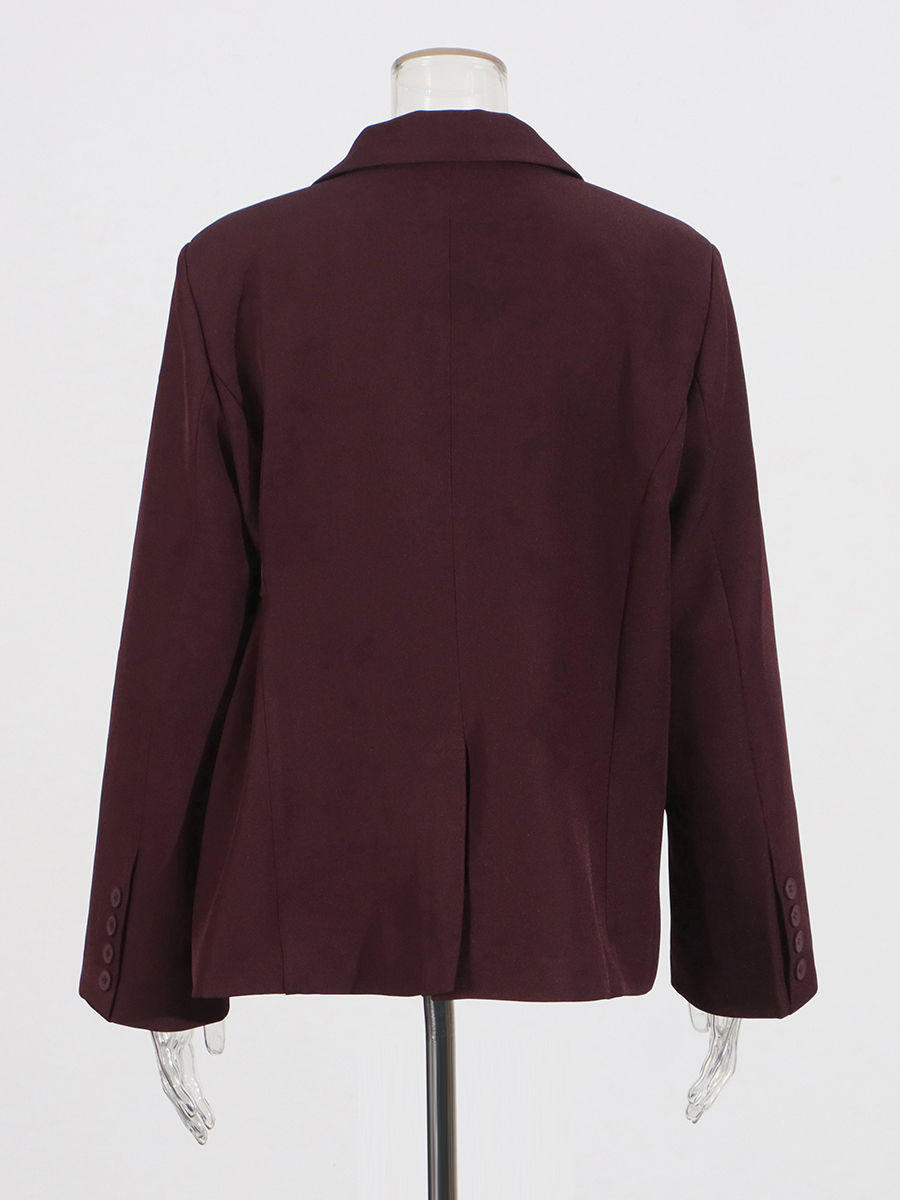 TWOTWINSTYLE Lapel Loose Patchwork Belt Chic Coat
