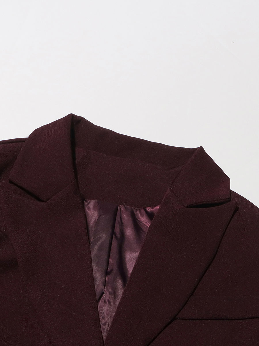 TWOTWINSTYLE Lapel Loose Patchwork Belt Chic Coat