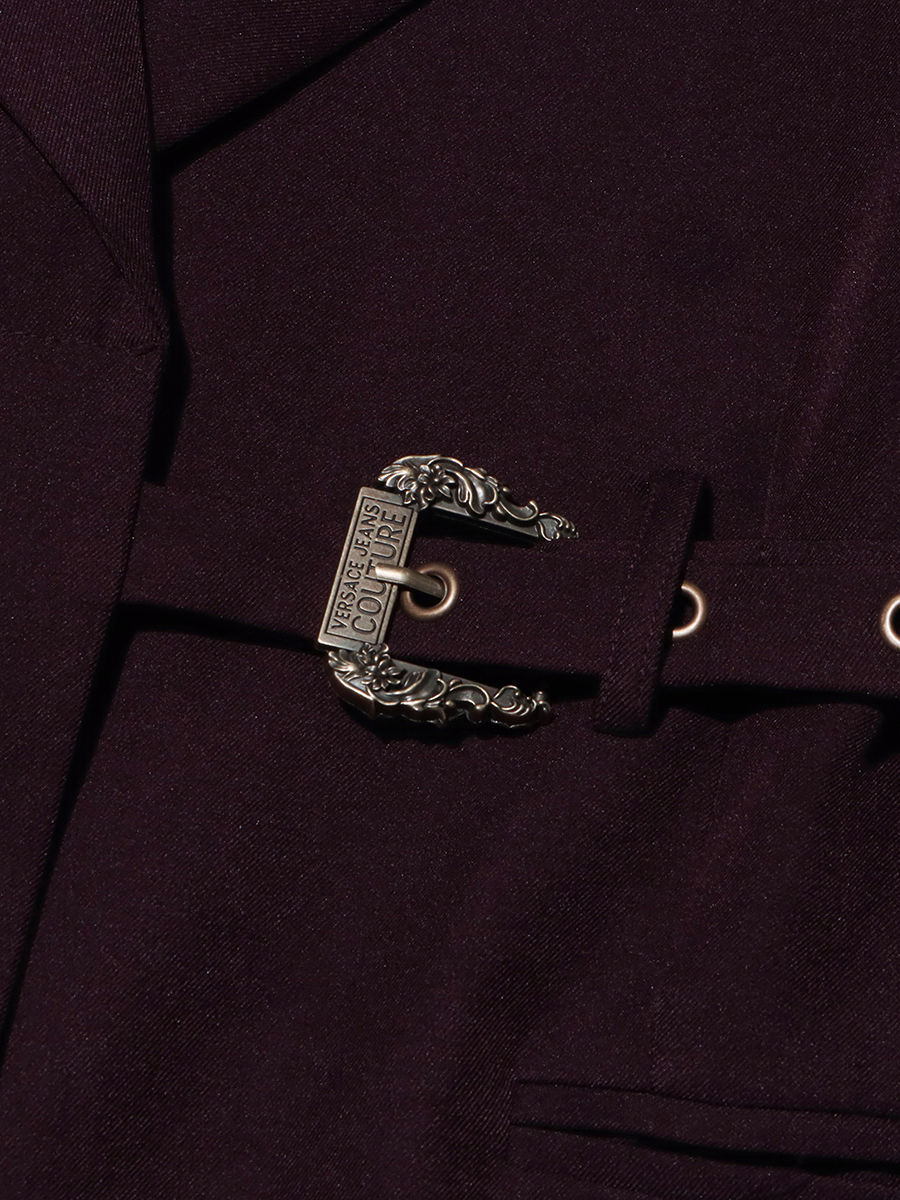 TWOTWINSTYLE Lapel Loose Patchwork Belt Chic Coat