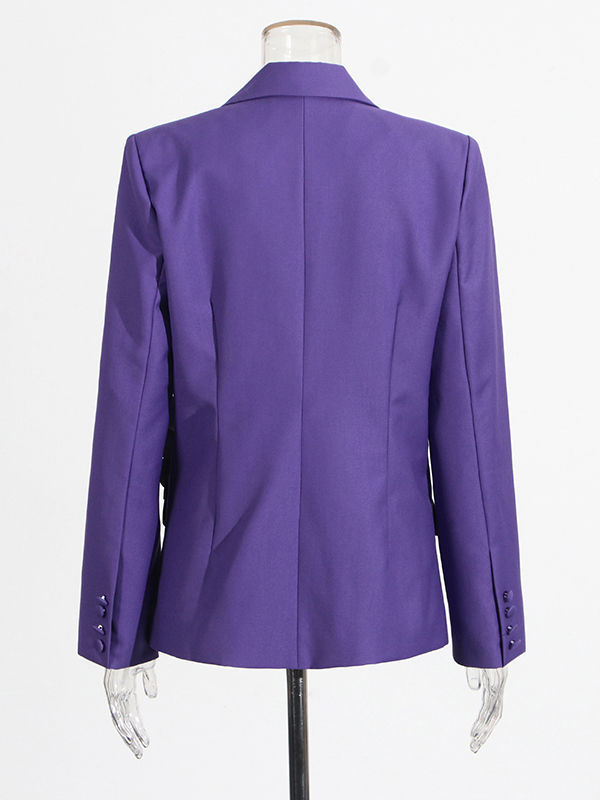 TWOTWINSTYLE Patchwork 3D Flower Tunic Minimalist Blazers