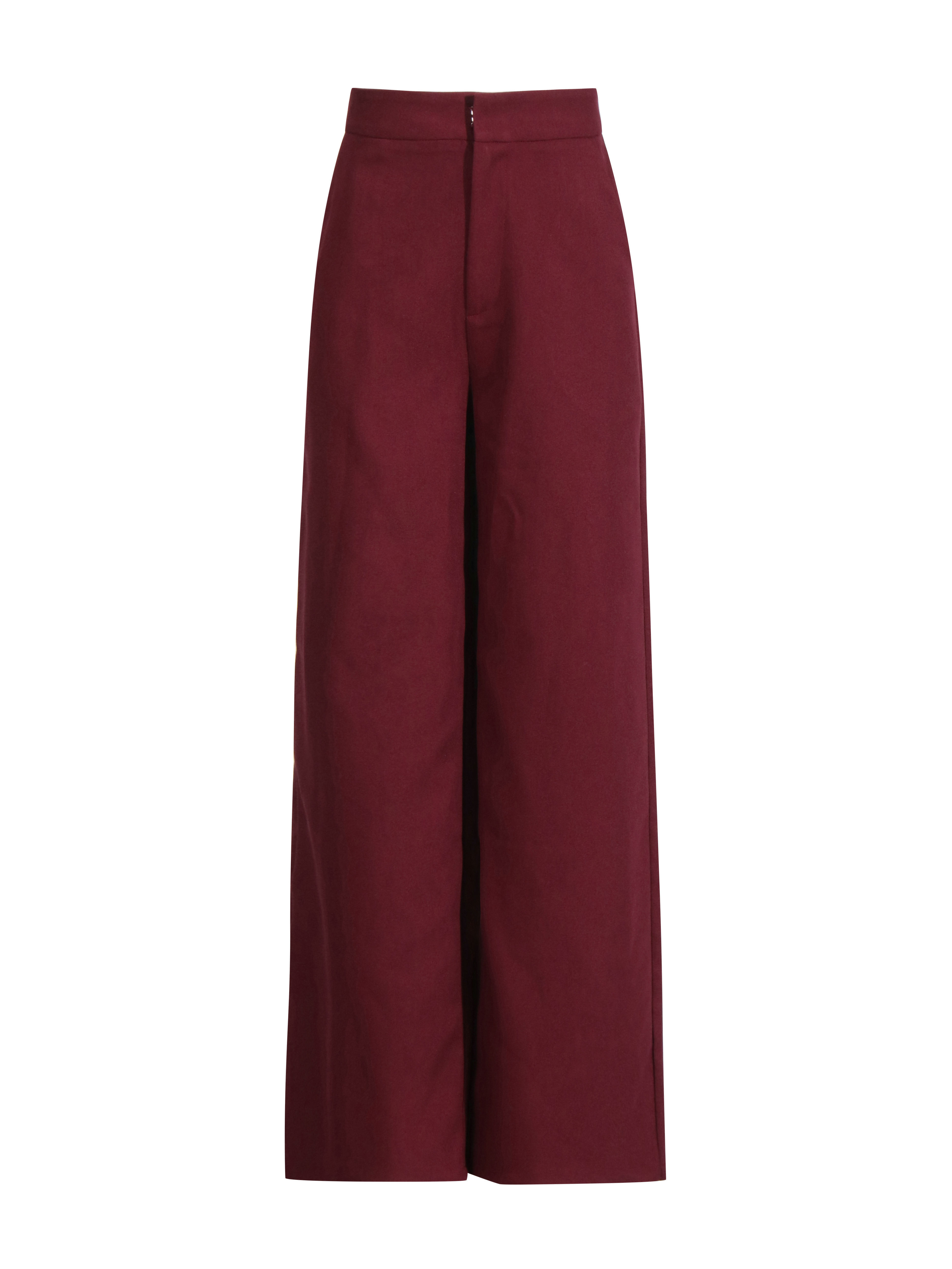 TWOTWINSTYLE V Neck Long Sleeve Tunic Coat Solid Loose Pants Vintage Two Piece Set
