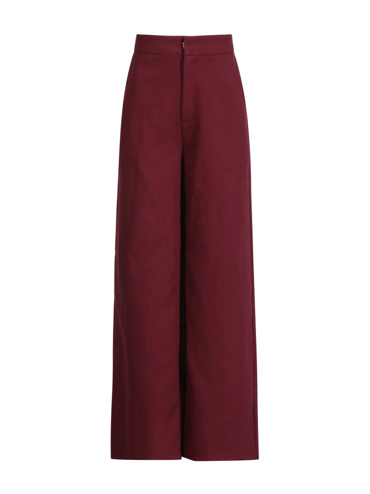 TWOTWINSTYLE V Neck Long Sleeve Tunic Coat Solid Loose Pants Vintage Two Piece Set