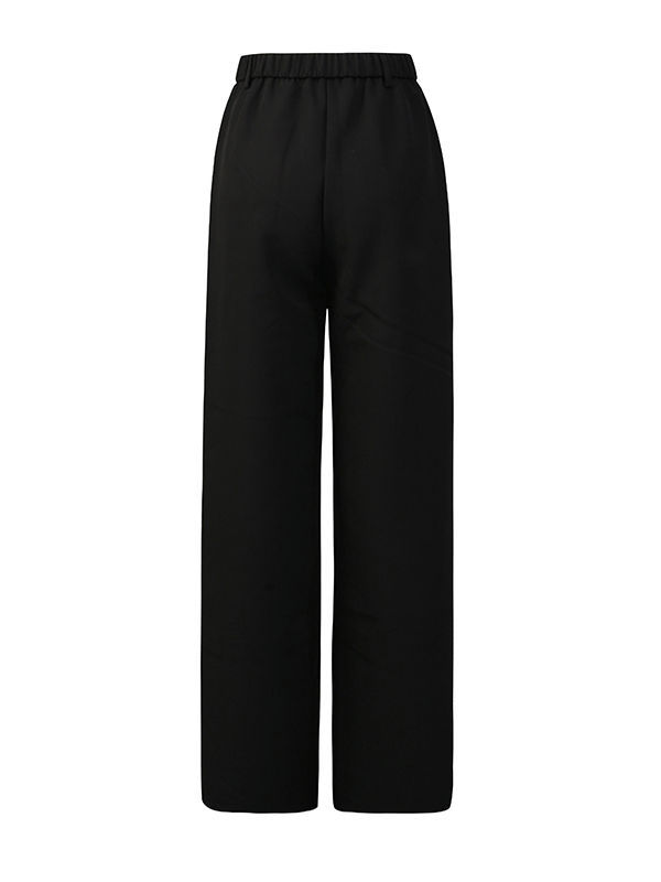 TWOTWINSTYLE Round Neck Spliced Diamond Blazers Loose Pants Temperament Two Piece Set