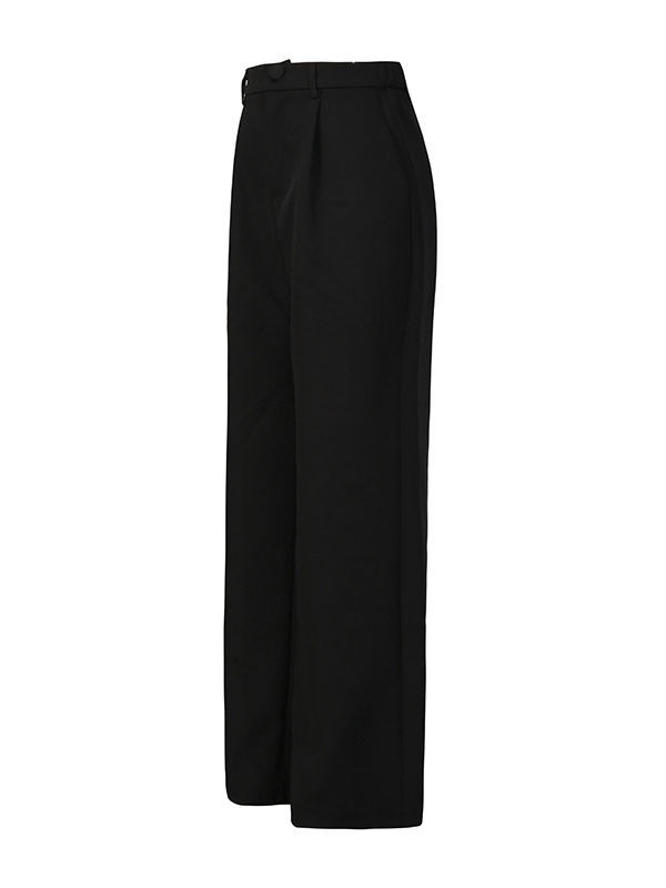 TWOTWINSTYLE Round Neck Spliced Diamond Blazers Loose Pants Temperament Two Piece Set