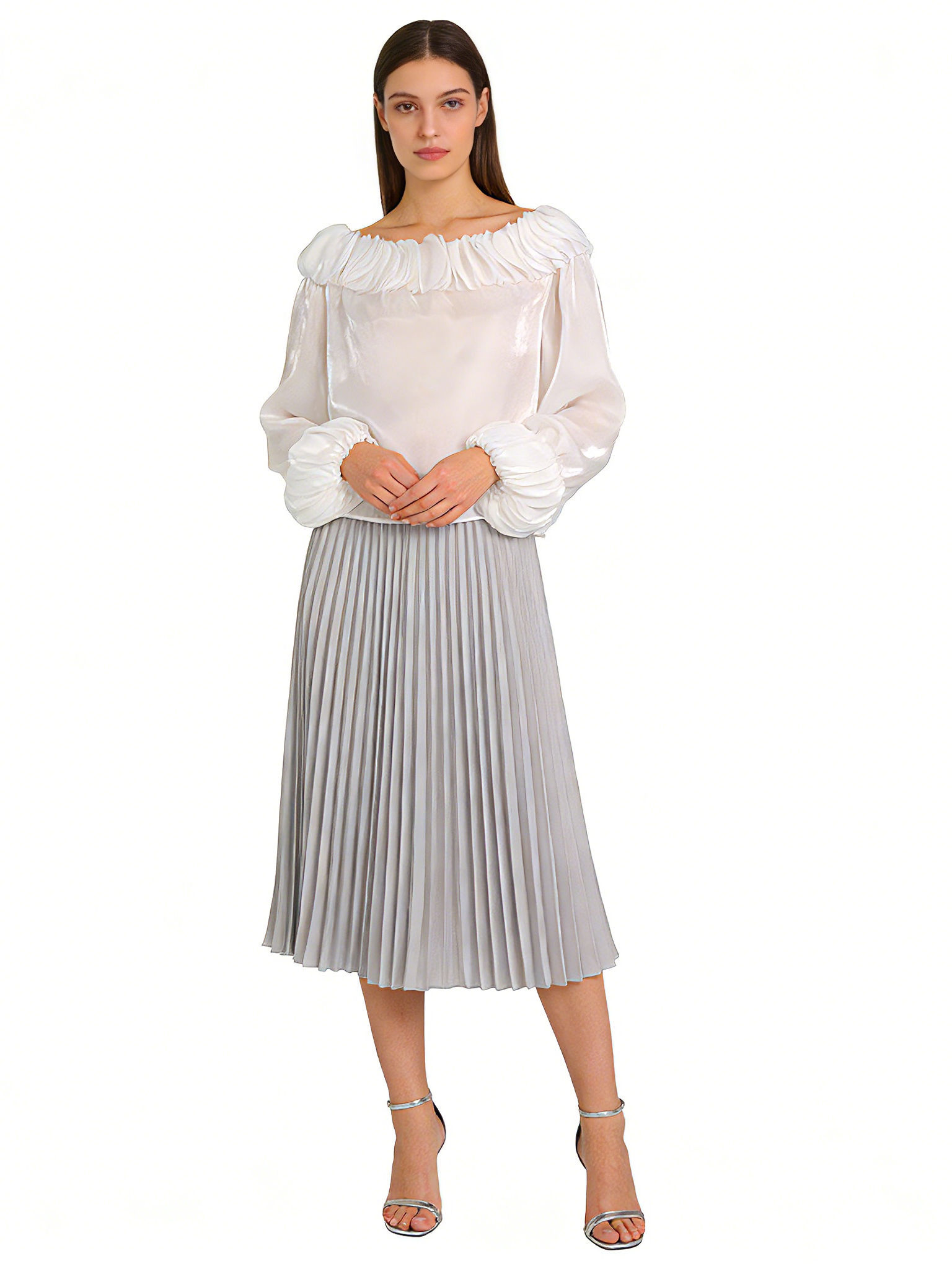 TWOTWINSTYLE Temperament Long Sleeve Loose Shirt