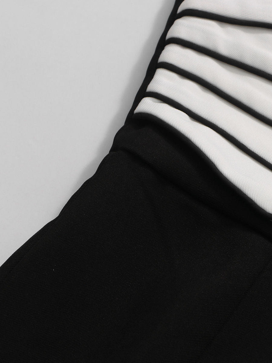 TWOTWINSTYLE Hit Color Sleeveless High Waist Chic Jumpsuit