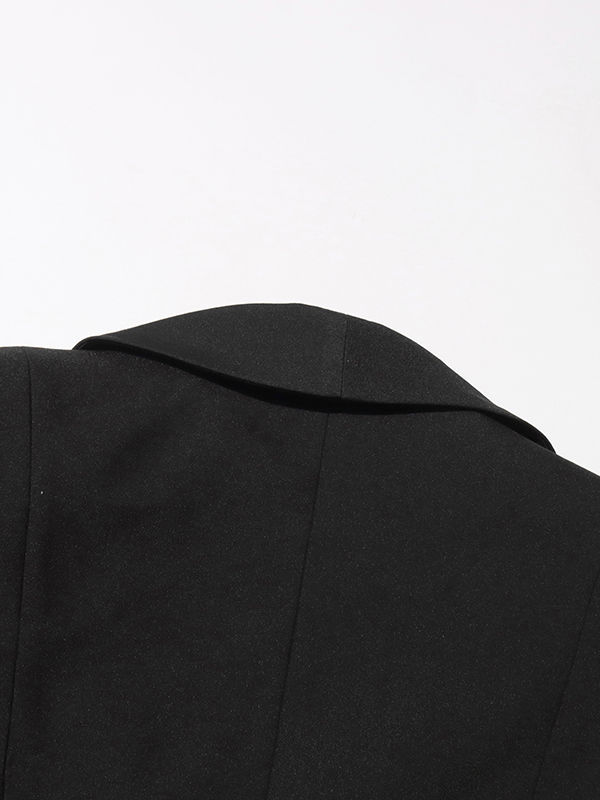 TWOTWINSTYLE Lapel Spliced Diamond Tunic Designer Coat