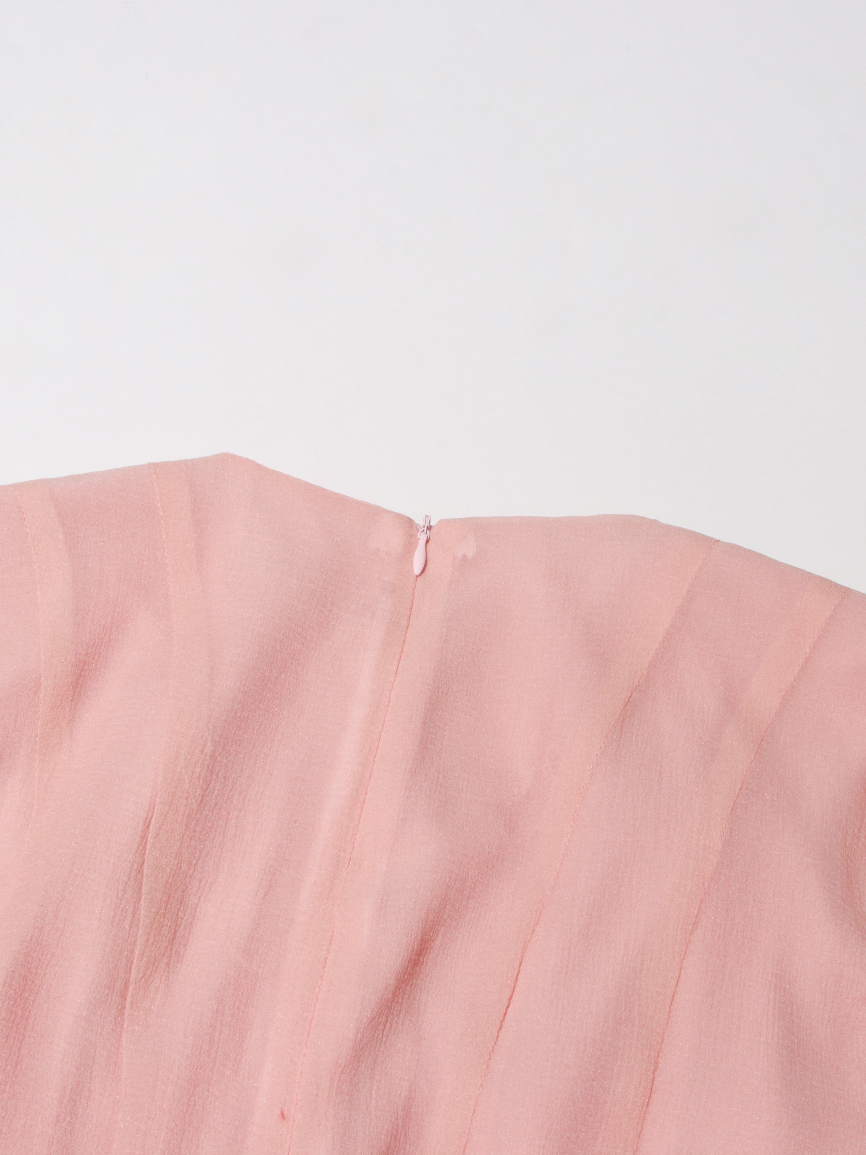 TWOTWINSTYLE Round Neck Bell Sleeve High Waist Dress