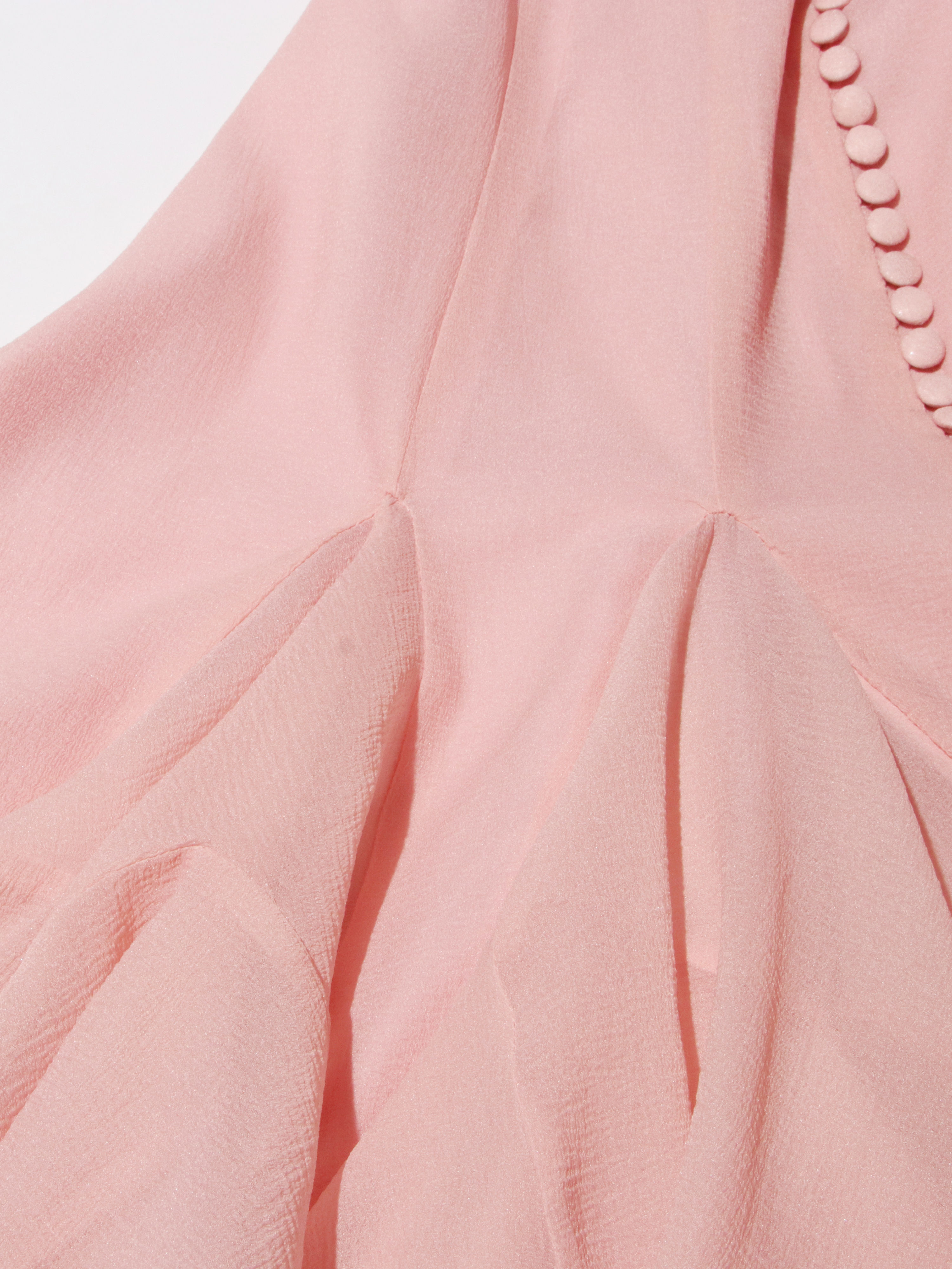 TWOTWINSTYLE Round Neck Bell Sleeve High Waist Dress