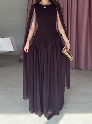 TWOTWINSTYLE Minimalist Turtleneck High Waist Elegant Dress