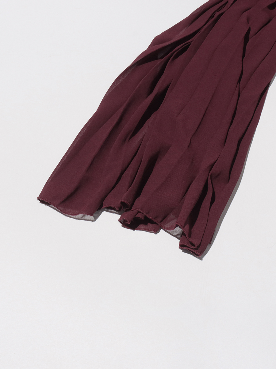 TWOTWINSTYLE Off Shoulder Tunic Top Pleated Skirt Elegant Two Piece Set