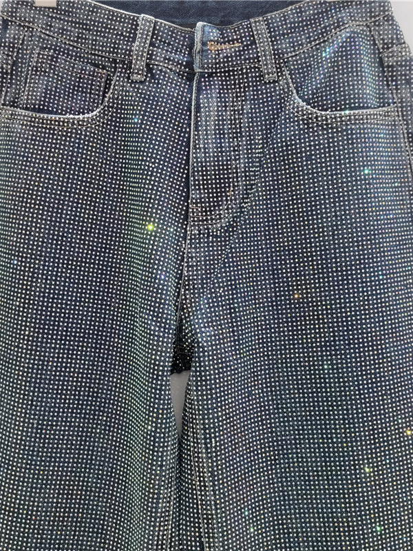 TWOTWINSTYLE Loose Spliced Diamond Designer Pants