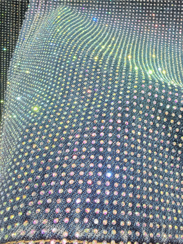 TWOTWINSTYLE Loose Spliced Diamond Designer Pants