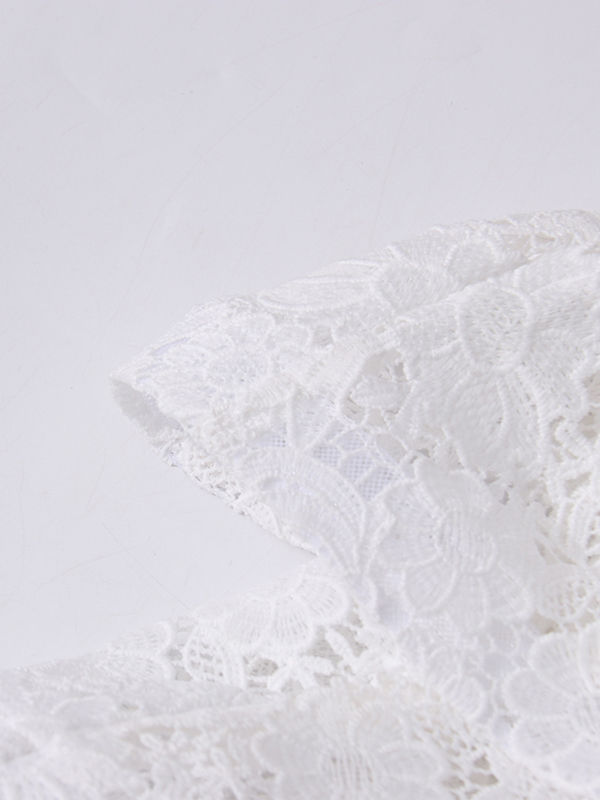 TWOTWINSTYLE Backless Spliced Ruffles Elegant Dress