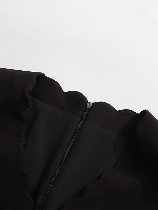 TWOTWINSTYLE Deep V Neck Patchwork Bowknot Fashion Dress