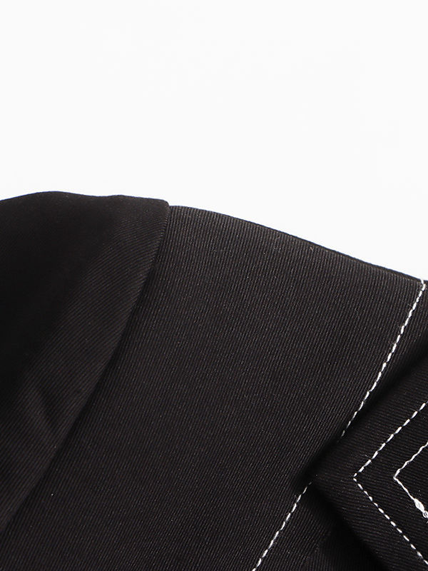 TWOTWINSTYLE Lapel Long Sleeve Loose Designer Trench Coat