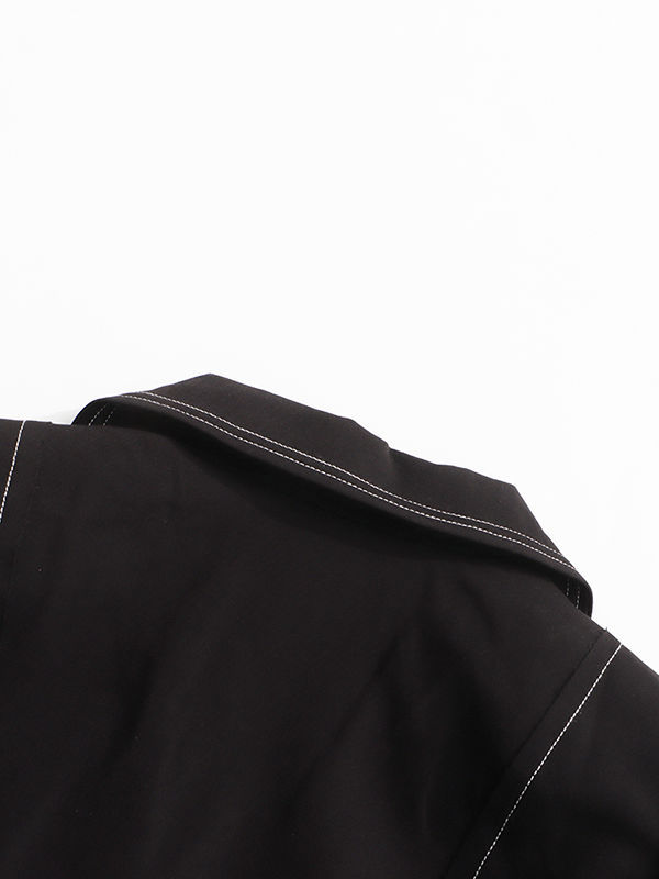 TWOTWINSTYLE Lapel Long Sleeve Loose Designer Trench Coat