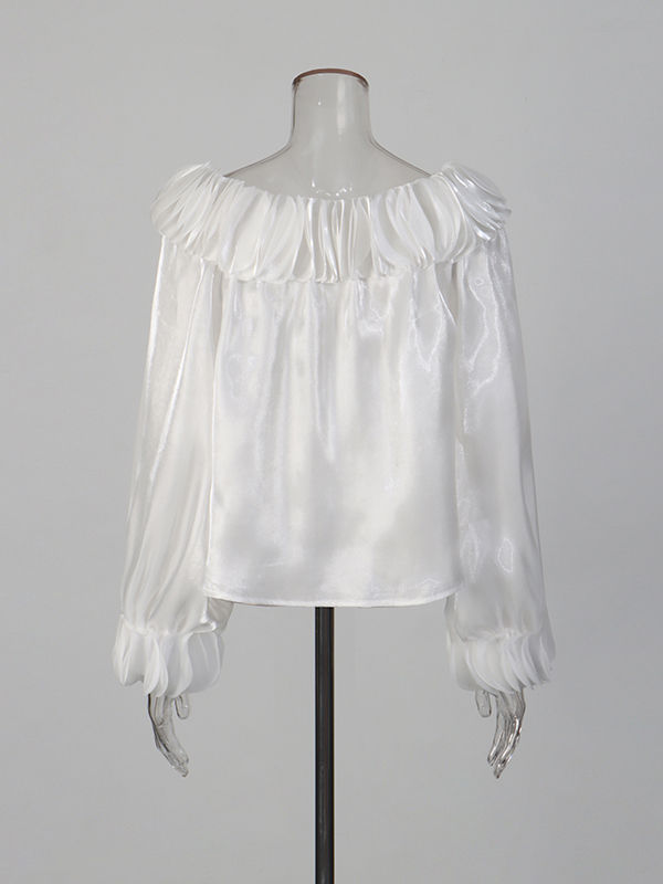 TWOTWINSTYLE Temperament Long Sleeve Loose Shirt
