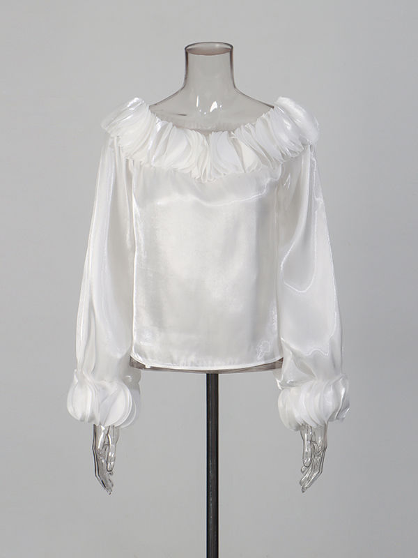 TWOTWINSTYLE Temperament Long Sleeve Loose Shirt