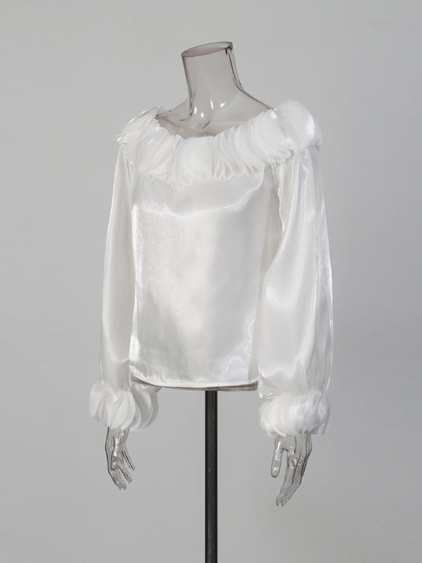 TWOTWINSTYLE Temperament Long Sleeve Loose Shirt