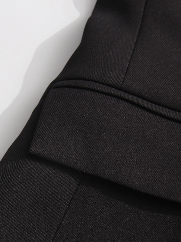 TWOTWINSTYLE Hit Color Lapel Long Sleeve Fashion Blazers