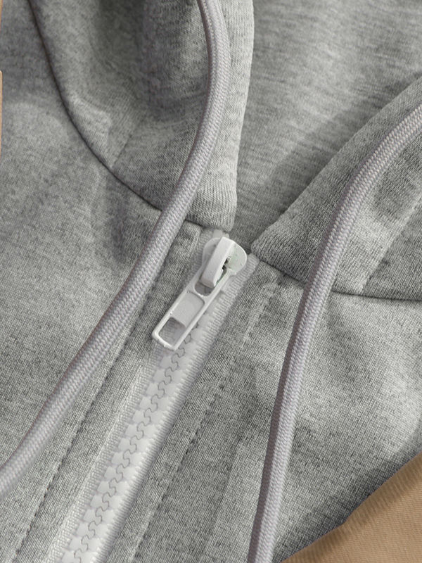 TWOTWINSTYLE Hit Color Patchwork Hooded Fashion Coat
