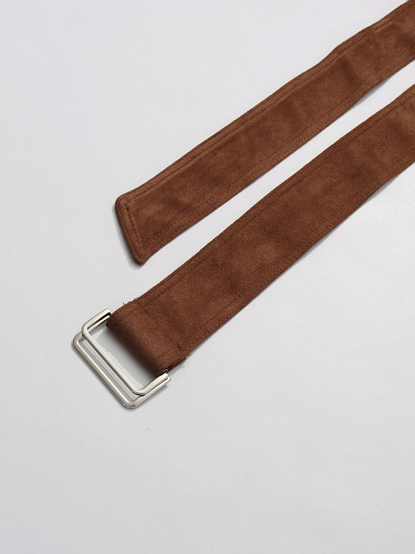 TWOTWINSTYLE Patchwork Belt Side Split Vintage Skirk