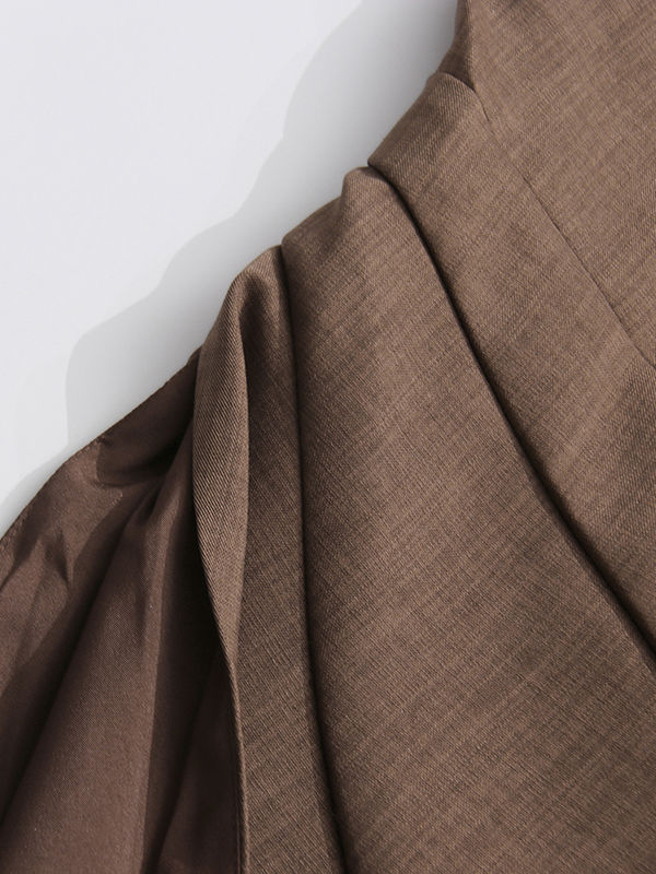 TWOTWINSTYLE Sleeveless Irregular Hem Tunic Vintage Coat
