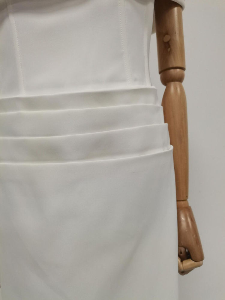 TWOTWINSTYLE Off Shoulder Tunic Midi Dress