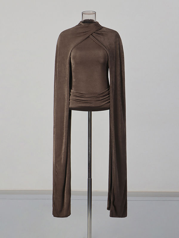 TWOTWINSTYLE Designer Ruched Slimming Tops
