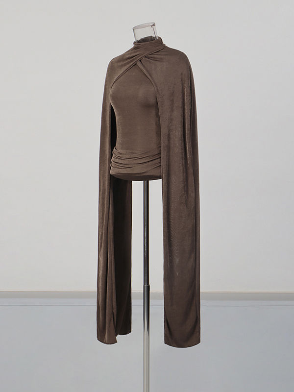TWOTWINSTYLE Designer Ruched Slimming Tops