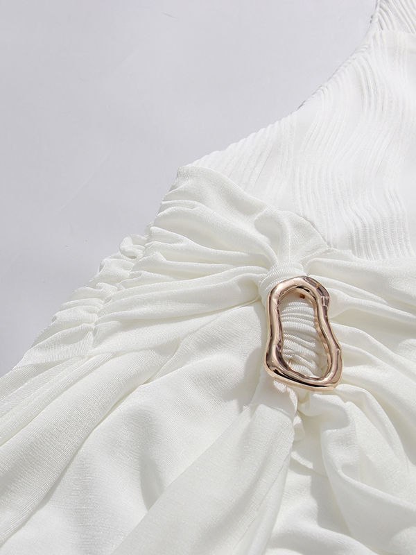 TWOTWINSTYLE Sleeveless Solid Elegant Long Dress