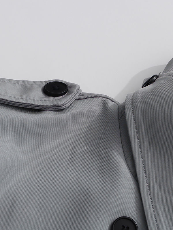 TWOTWINSTYLE Designer Stand Collar Double Breasted Coat