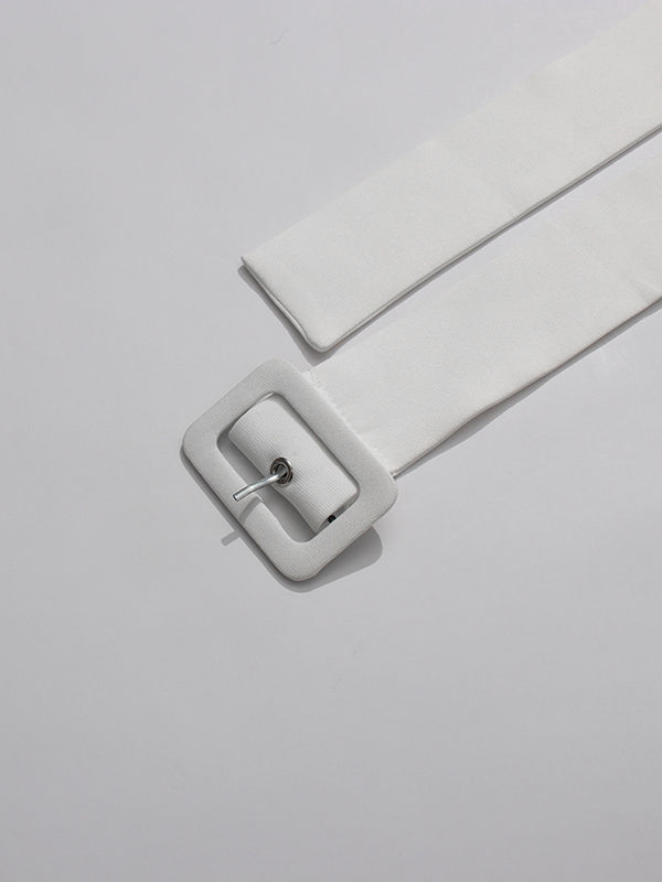 TWOTWINSTYLE Solid Lapel Patchwork Belt Designer Coat