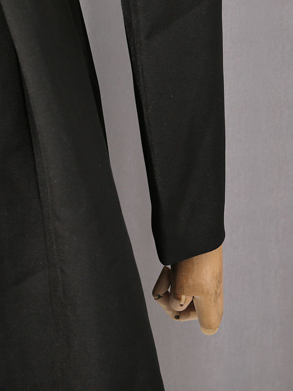 TWOTWINSTYLE Solid Lapel Patchwork Belt Temperament Coat