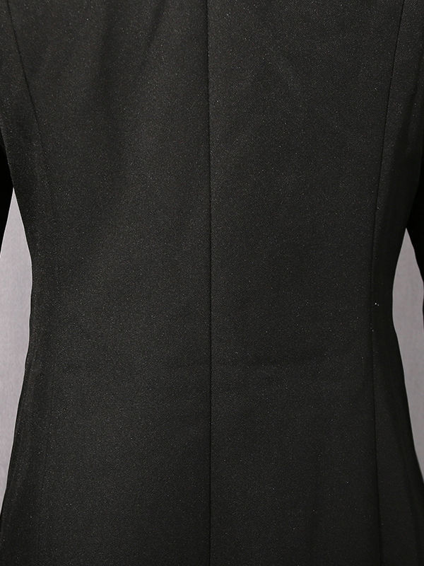 TWOTWINSTYLE Solid Lapel Patchwork Belt Temperament Coat