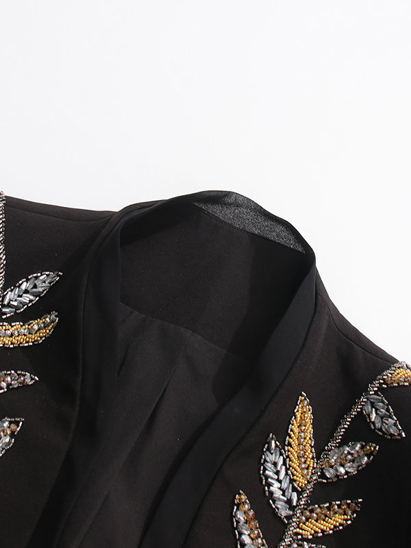 TWOTWINSTYLE V Neck Spliced Diamond Tunic Designer Coat