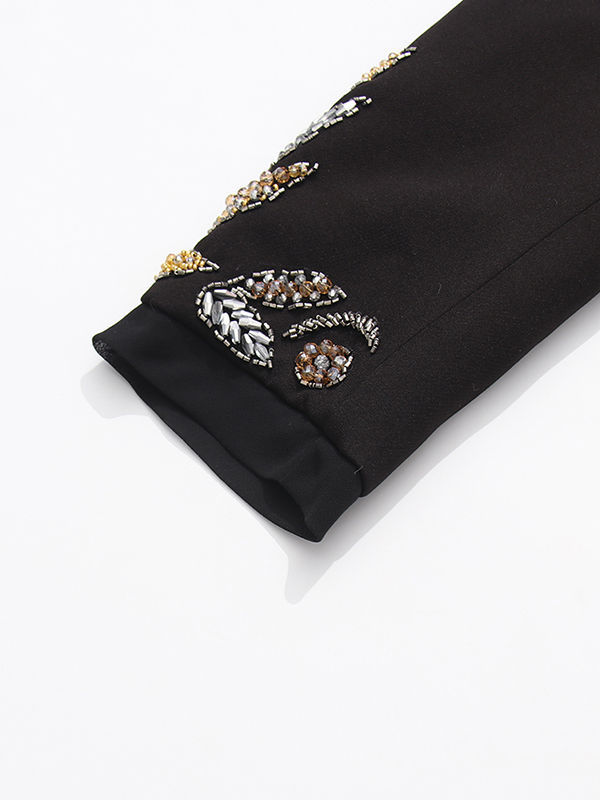 TWOTWINSTYLE V Neck Spliced Diamond Tunic Designer Coat