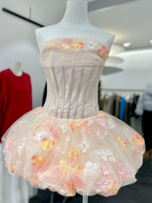 TWOTWINSTYLE Off Shoulder Patchwork Flower Tunic Chic Dress