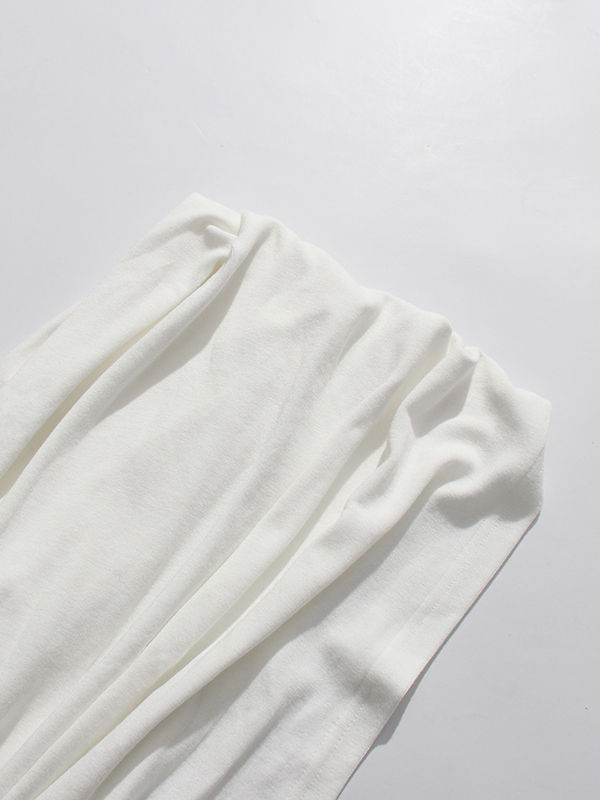 TWOTWINSTYLE Square Neckline Long Sleeve Tunic Elegant Dress