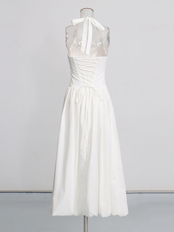TWOTWINSTYLE Tunic Side Split Strapless Elegant Dress