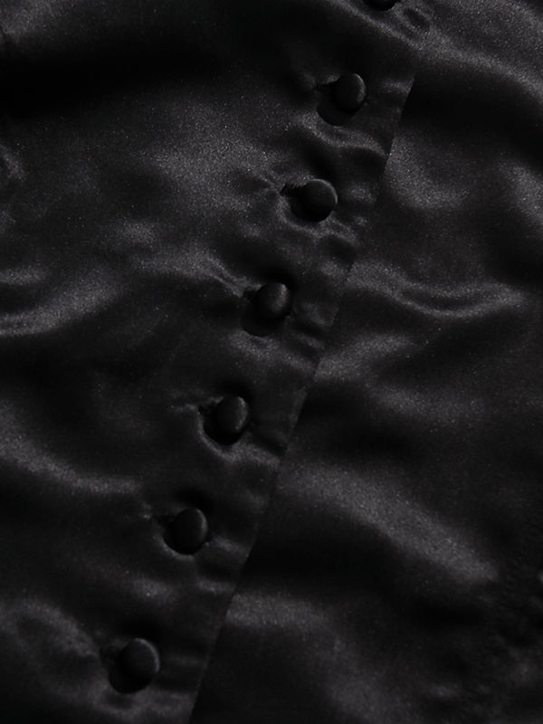 TWOTWINSTYLE Stand Collar Spliced Single Breasted Chic Crop Coat