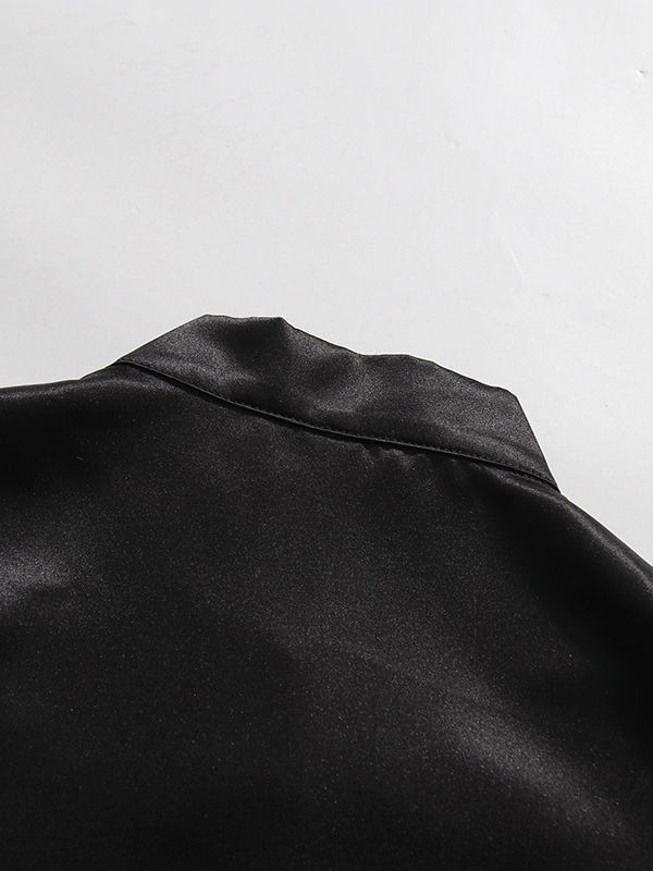 TWOTWINSTYLE Stand Collar Spliced Single Breasted Chic Crop Coat