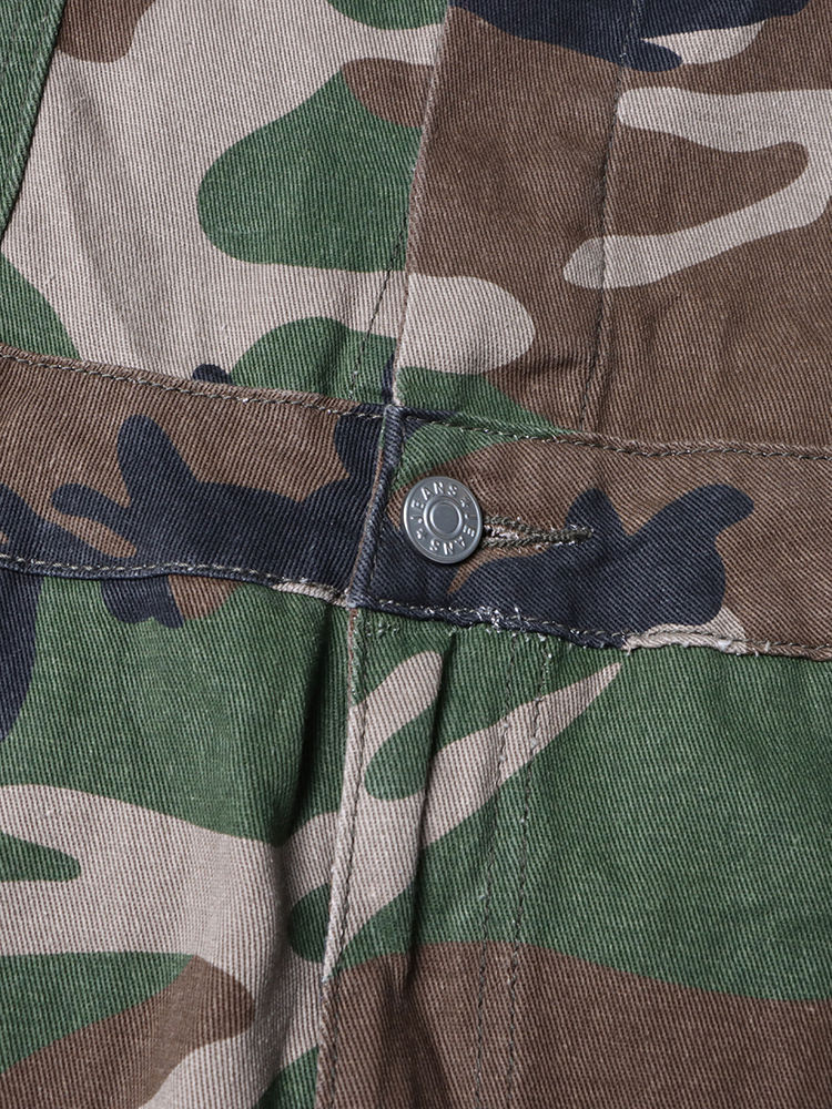 TWOTWINSTYLE Designer Tunic Camouflage Cargo Jumpsuits