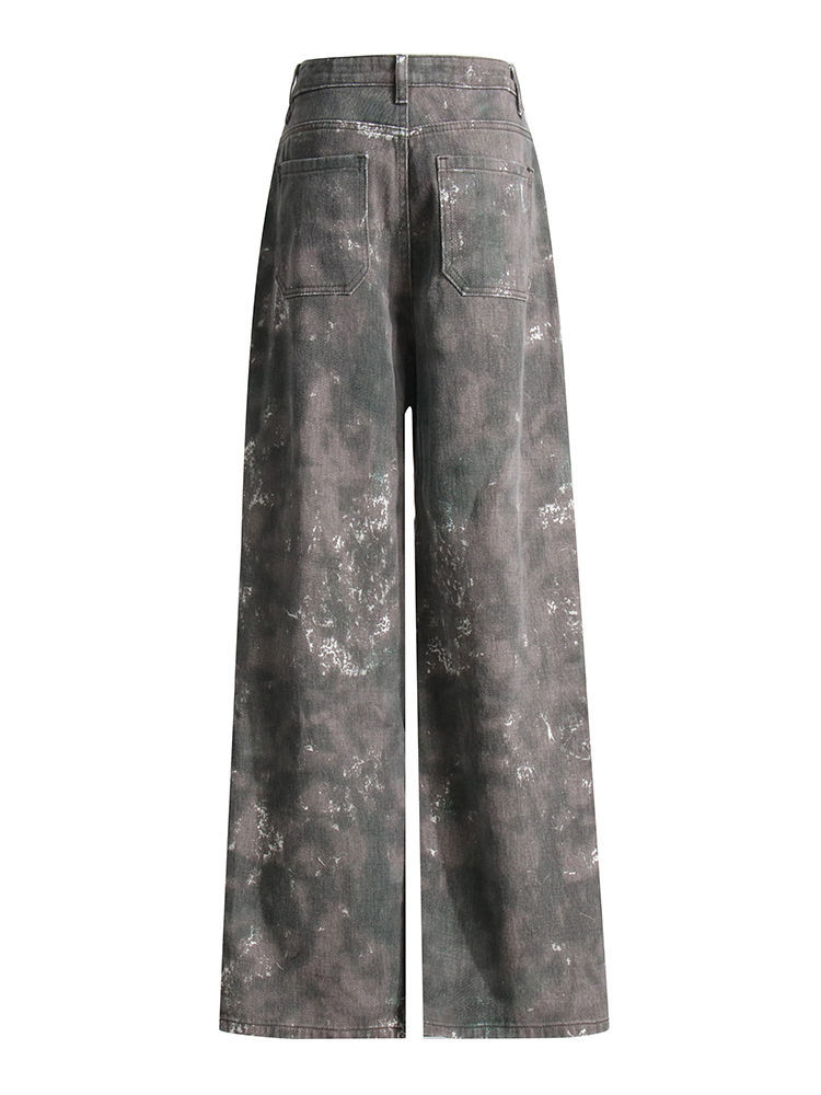 TWOTWINSTYLE Patchwork Pocket Camouflage Fashion Jeans